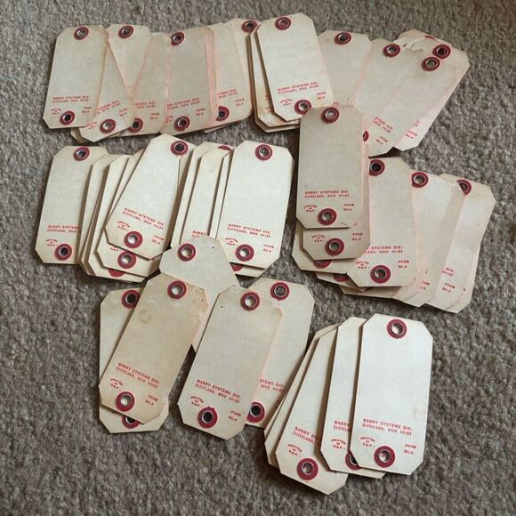 50 Vintage Paperboard Dealership Key Tags - Picture 4 of 5
